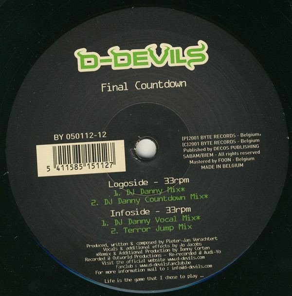 D-Devils - The Final Countdown | Byte Records (BY 050112-12)