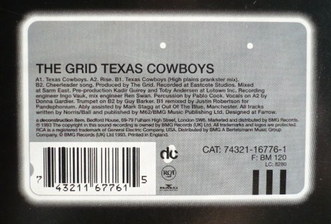 The Grid - Texas Cowboys | Deconstruction (74321 16776-1) - 4