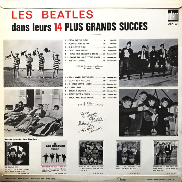 The Beatles - Dans Leurs 14 Plus Grands Succès | Odeon (OSX 231) - 2 The Beatles - Dans Leurs 14 Plus Grands Succès | Odeon (OSX 231) - 2