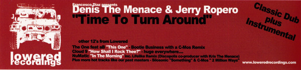 Francesco Diaz Presents Jerry Ropero & Denis The Menace - Time To Turn Around | Lowered Recordings (LOW013) - 3