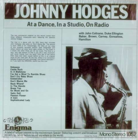 Johnny Hodges - At A Dance, In A Studio, On Radio | Enigma (1052) - 2 Johnny Hodges - At A Dance, In A Studio, On Radio | Enigma (1052) - 2