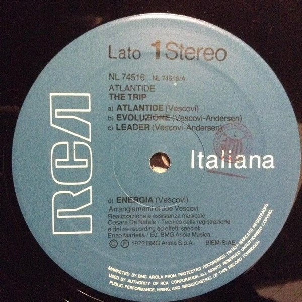 The Trip - Atlantide | RCA Italiana (NL74516) - 3
