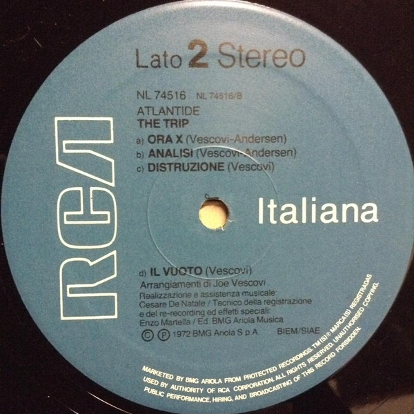 The Trip - Atlantide | RCA Italiana (NL74516) - 4