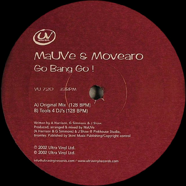 MaUVe  &  Movearo - Go Bang Go! | Ultra Vinyl (VU 720)