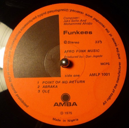 The Funkees - Point Of No Return - Afro Funk Music | Amba (AMLP 1001) - 3