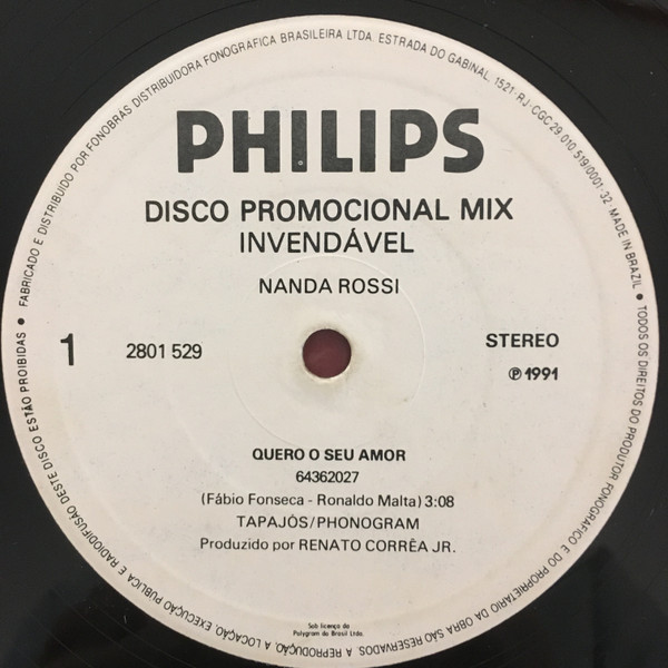 Nanda Rossi - Quero Seu Amor | Philips (2801 529) - 3