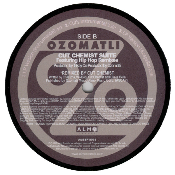 Ozomatli - Cut Chemist Suite | Almo Sounds (AMS8P-8065) - 3