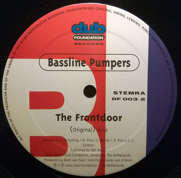 Bassline Pumpers - The Frontdoor | Dub Foundation (DF 003-2) - 4