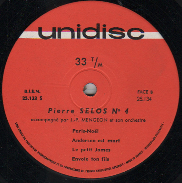 Pierre Selos - N° 4 | Unidisc (25 133) - 4