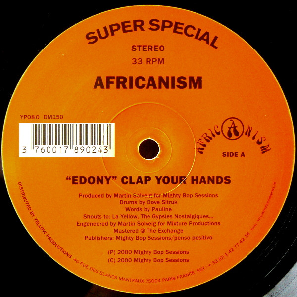 Africanism - "Edony" Clap Your Hands / Call It Jungle Jazz | Yellow Productions (YP080)