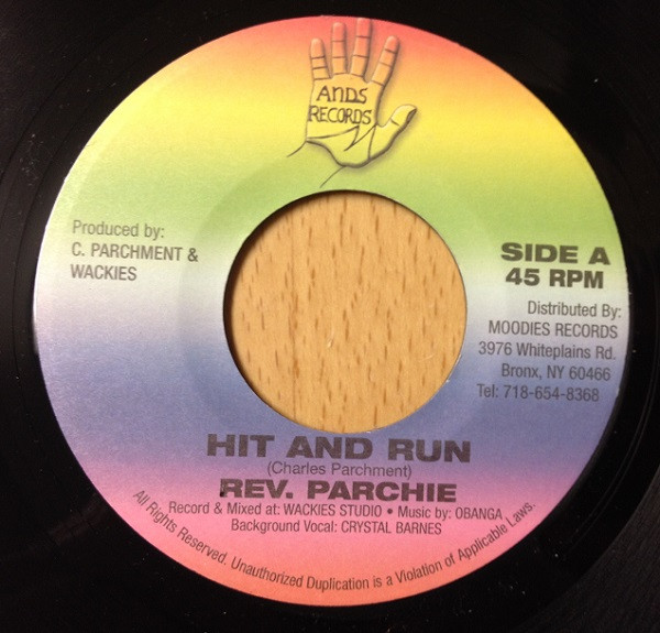 Rev. Parchie - Hit And Run | Hands Records (none)