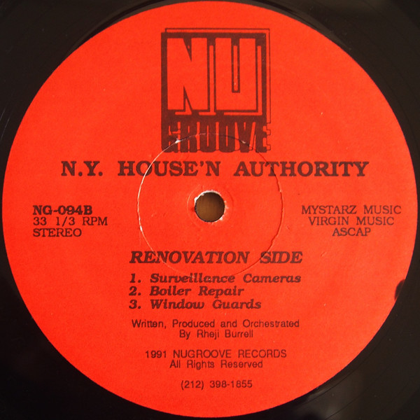N.Y. House'n Authority - Renovation & Restoration EP | Nu Groove Records (NG-094) - 2 N.Y. House'n Authority - Renovation & Restoration EP | Nu Groove Records (NG-094) - 2