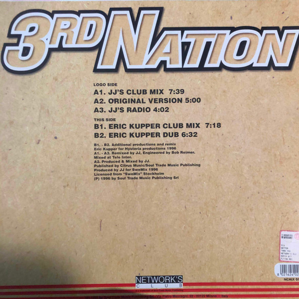 3rd Nation - Better Than You | Network's Club Records (NC MIX 017) - 2