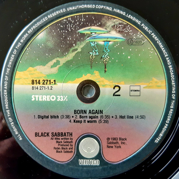 Black Sabbath - Born Again | Vertigo (814 271-1) - 4