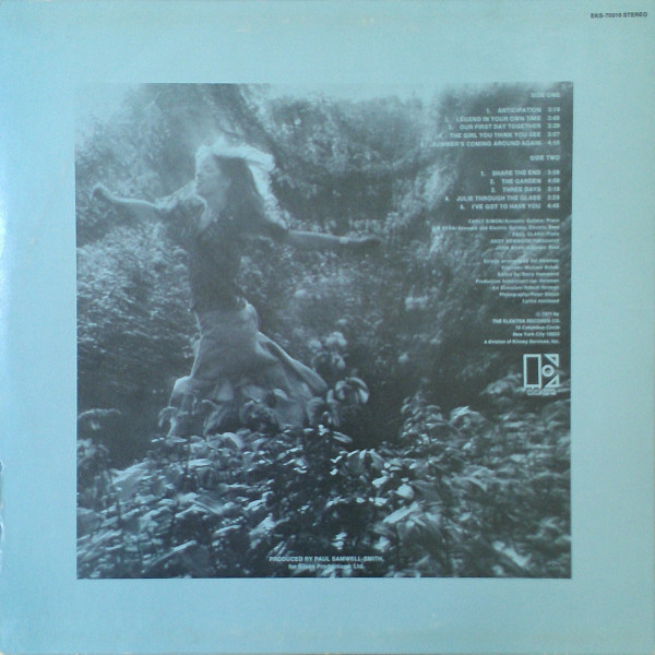 Carly Simon - Anticipation | Elektra (EKS-75016)