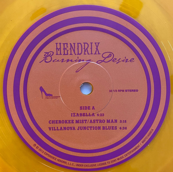 Jimi Hendrix - Burning Desire | Dagger Records (88875143591) - 2