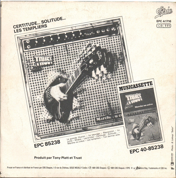 Trust - Certitude...Solitude... | Epic (EPC A1716) - 2