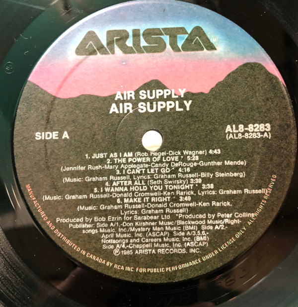 Air Supply - Air Supply | Arista (AL8-8283) - 4 Air Supply - Air Supply | Arista (AL8-8283) - 4