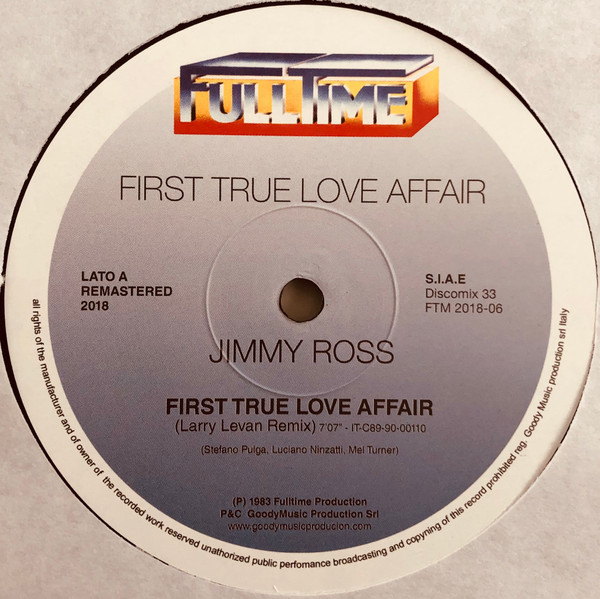 Jimmy Ross - First True Love Affair | Full Time Records (FTM 2018-06)