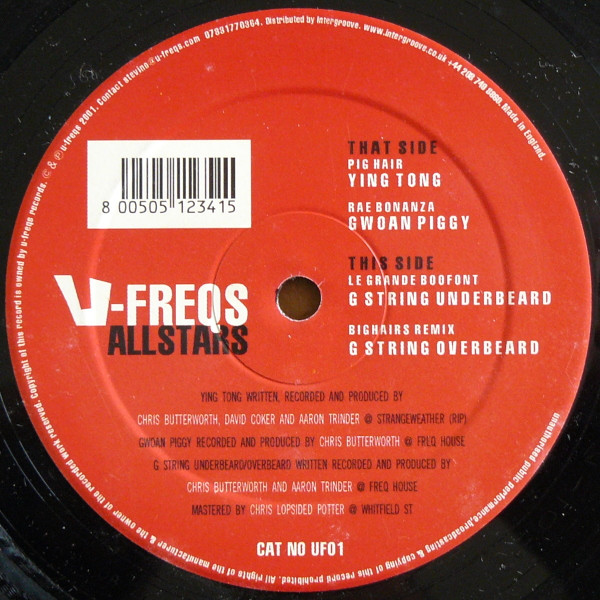 Various - U-Freqs Allstars Vol. I (2026 REISSUE) | U-Freqs (UF01) - 3 Various - U-Freqs Allstars Vol. I (2026 REISSUE) | U-Freqs (UF01) - 3
