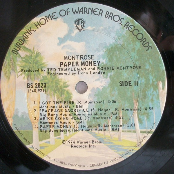Montrose - Paper Money | Warner Bros. Records (BS 2823) - 4