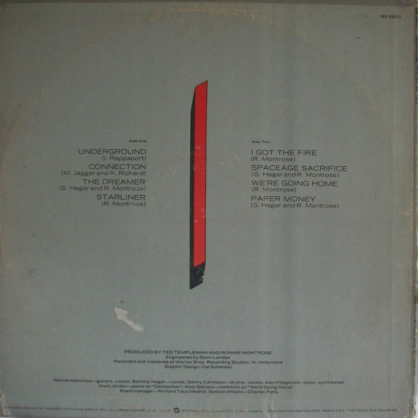 Montrose - Paper Money | Warner Bros. Records (BS 2823) - 2