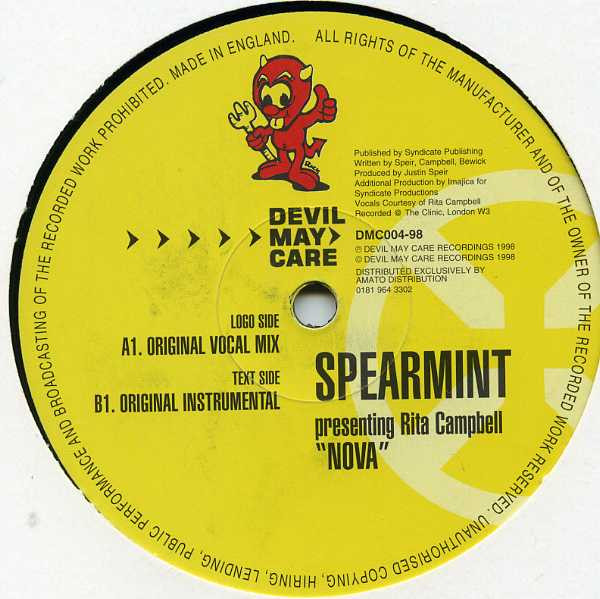 Spearmint Presenting Rita Campbell - Nova | Devil May Care Recordings (DMC004-98) - 3