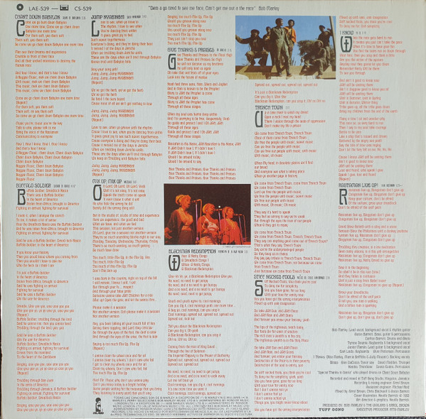 Bob Marley & The Wailers - Confrontation | Tuff Gong (LAE-539) - 4