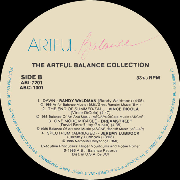 Various - The Artful Balance Collection - Volume 1 | Artful Balance Records (ABI 7201) - 4 Various - The Artful Balance Collection - Volume 1 | Artful Balance Records (ABI 7201) - 4
