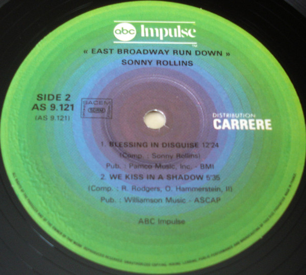 Sonny Rollins - East Broadway Run Down | Impulse! (AS 9.121) - 4