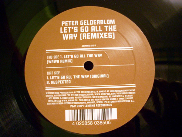 Peter Gelderblom - Let's Go All The Way (Remixes) | Lemans Recordings (lemans015)