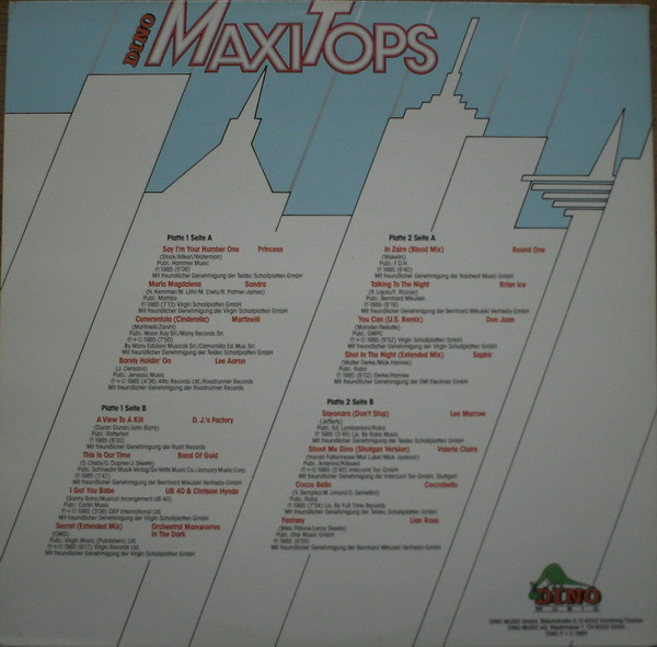Various - Dino Maxi Tops | Dino Music (DLP 1021) - 2