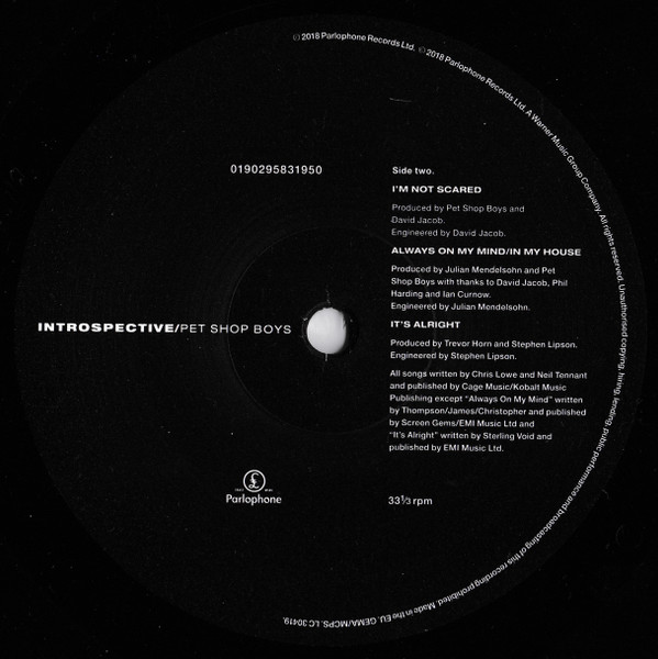 Pet Shop Boys - Introspective | Parlophone (0190295831950) - 4
