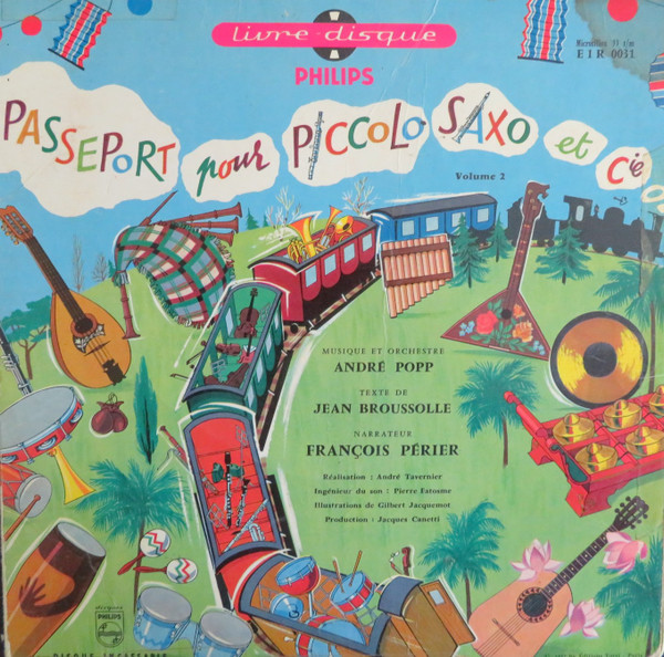 André Popp - Passeport Pour Piccolo Saxo Et Cie Volume 2 | Philips (E 1 R 0031)