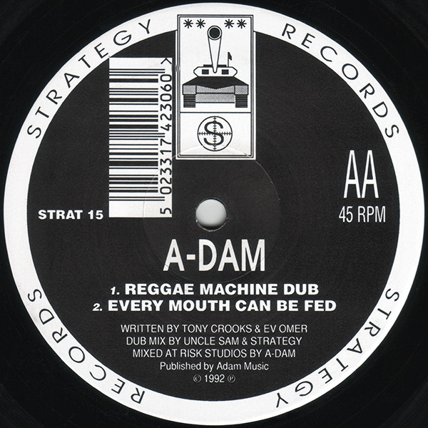 A-Dam - Reggae Machine / Every Mouth Can Be Fed | Strategy Records (STRAT 15) - 2