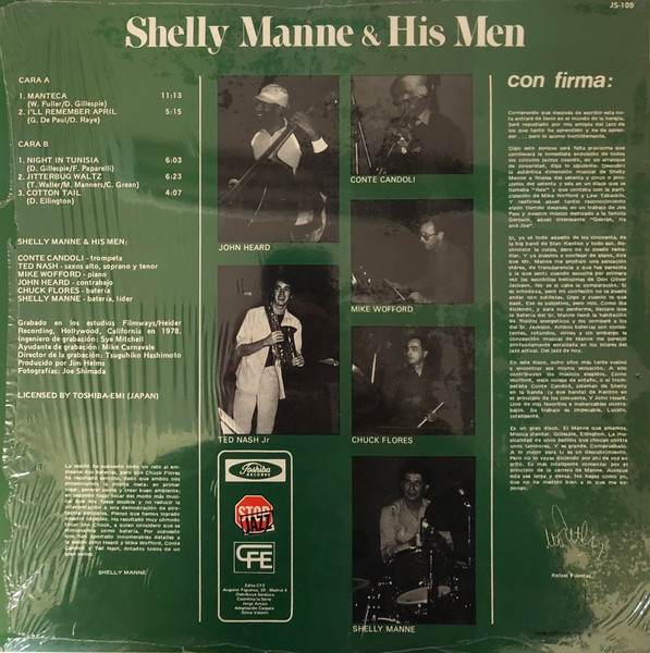 Shelly Manne & His Men - The Manne We Love | Toshiba Records (JS-109) - 2 Shelly Manne & His Men - The Manne We Love | Toshiba Records (JS-109) - 2