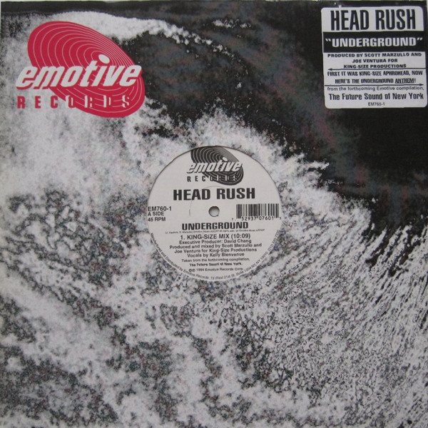Head Rush - Underground | Emotive Records (EM760-1)