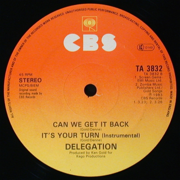 Delegation - It's Your Turn | CBS (TA 3832) - 4