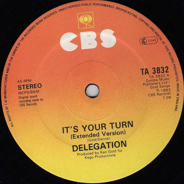 Delegation - It's Your Turn | CBS (TA 3832) - 3