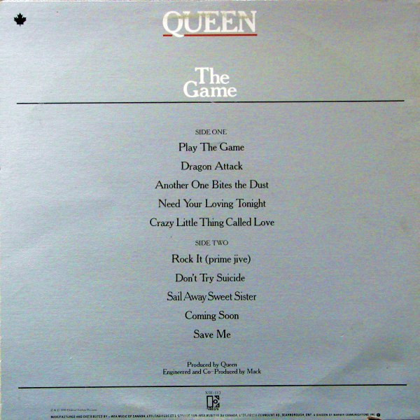 Queen - The Game | Elektra (X5E-513) - 2