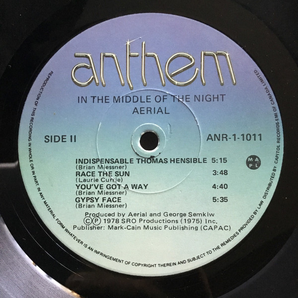 Aerial - In The Middle Of The Night | Anthem (ANR-1-1011) - 4