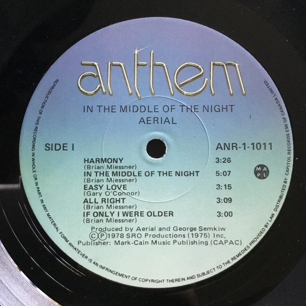 Aerial - In The Middle Of The Night | Anthem (ANR-1-1011) - 3