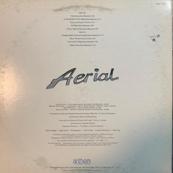 Aerial - In The Middle Of The Night | Anthem (ANR-1-1011) - 2