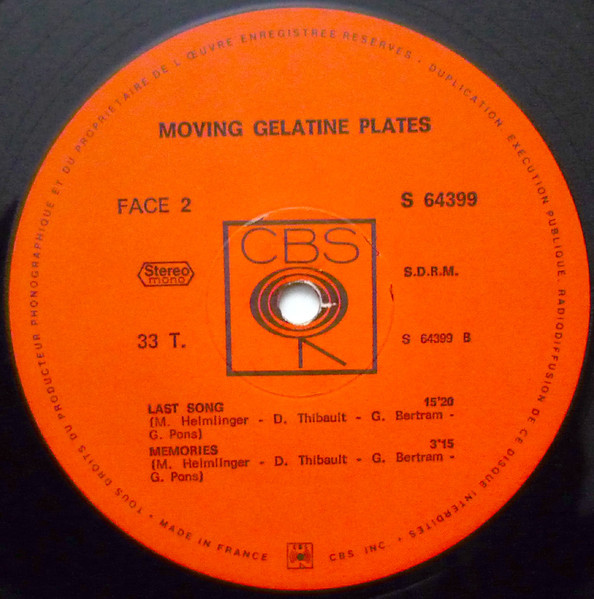 Moving Gelatine Plates - Moving Gelatine Plates | CBS (S 64399) - 4