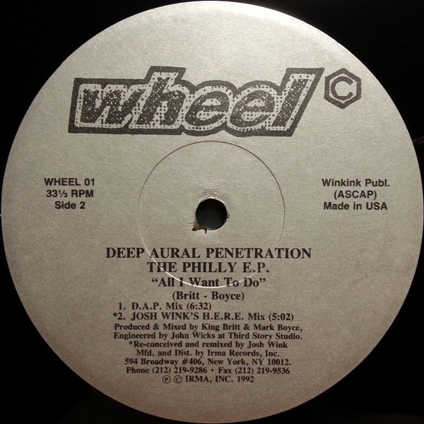 Deep Aural Penetration - The Philly E.P. | Wheel Records (WHEEL 01) - 2