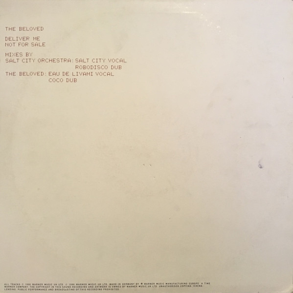 The Beloved - Deliver Me | EastWest (SAM 1824) - 2