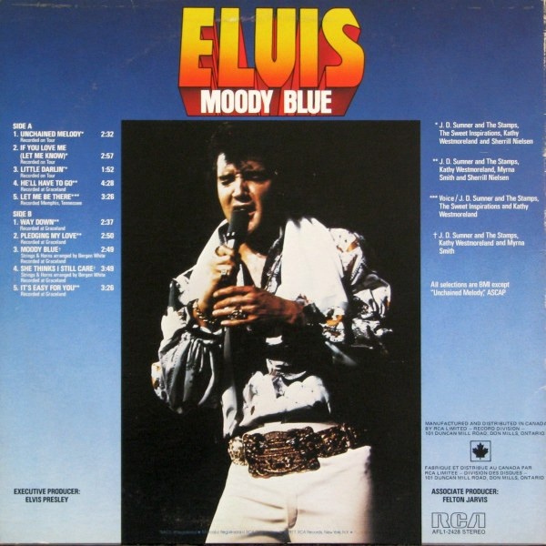 Elvis Presley - Moody Blue | RCA Victor (AFL1-2428) - 2