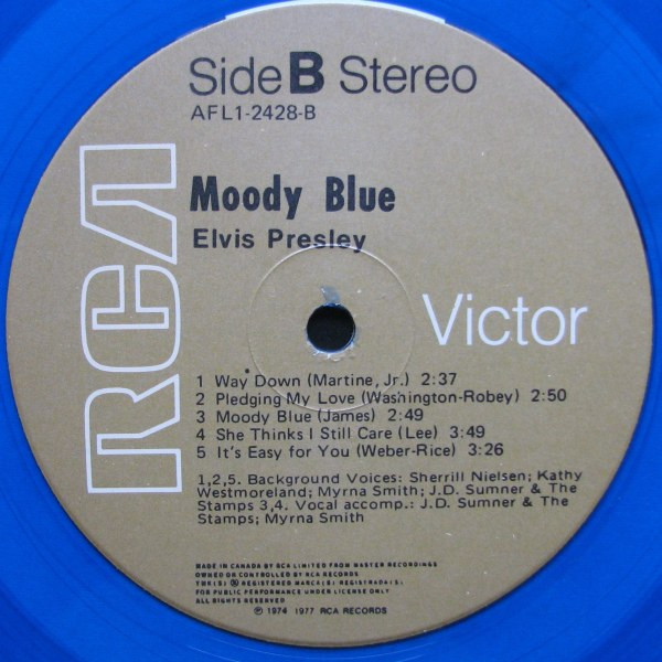 Elvis Presley - Moody Blue | RCA Victor (AFL1-2428) - 4