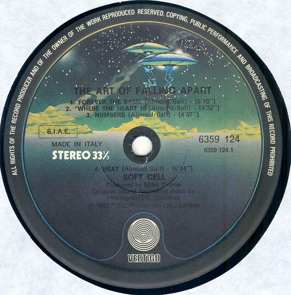 Soft Cell - The Art Of Falling Apart | Vertigo (6359 124) - 3