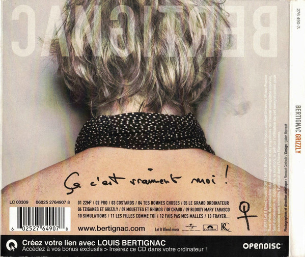 Louis Bertignac - Grizzly | Polydor (276 490-7) - 2